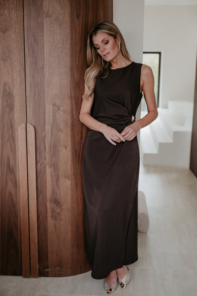 Zine dress I Chocolate Brown