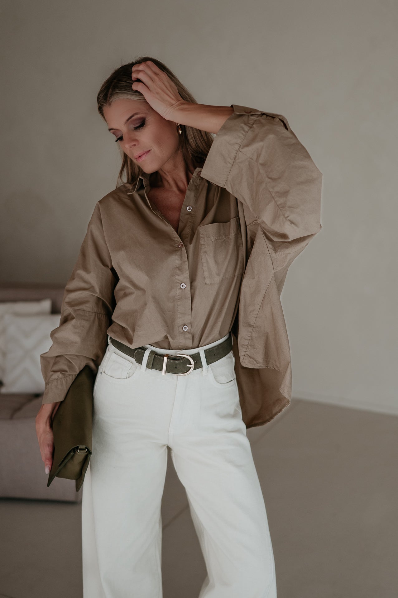 Quinto shirt I Taupe