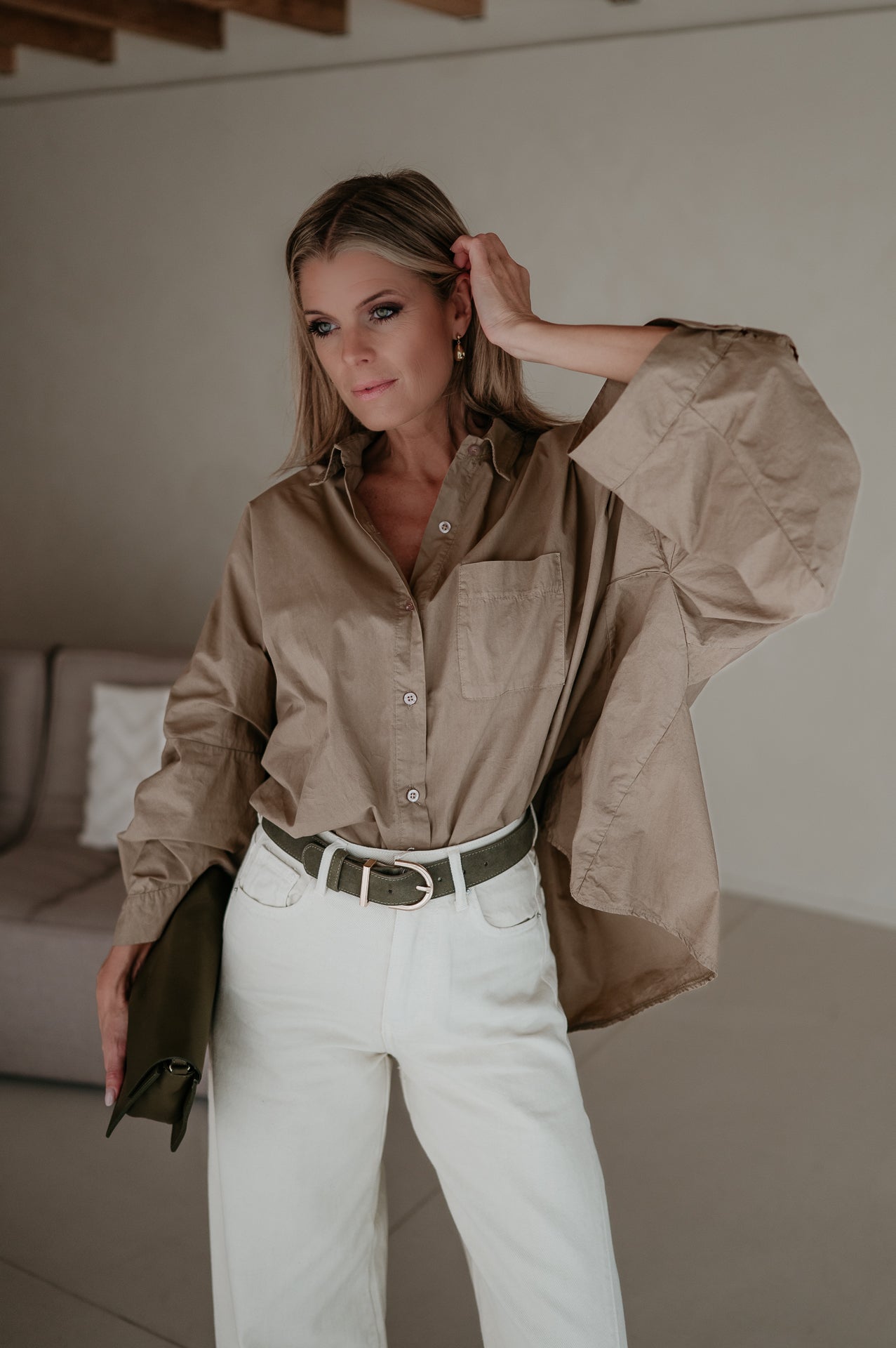 Quinto shirt I Taupe