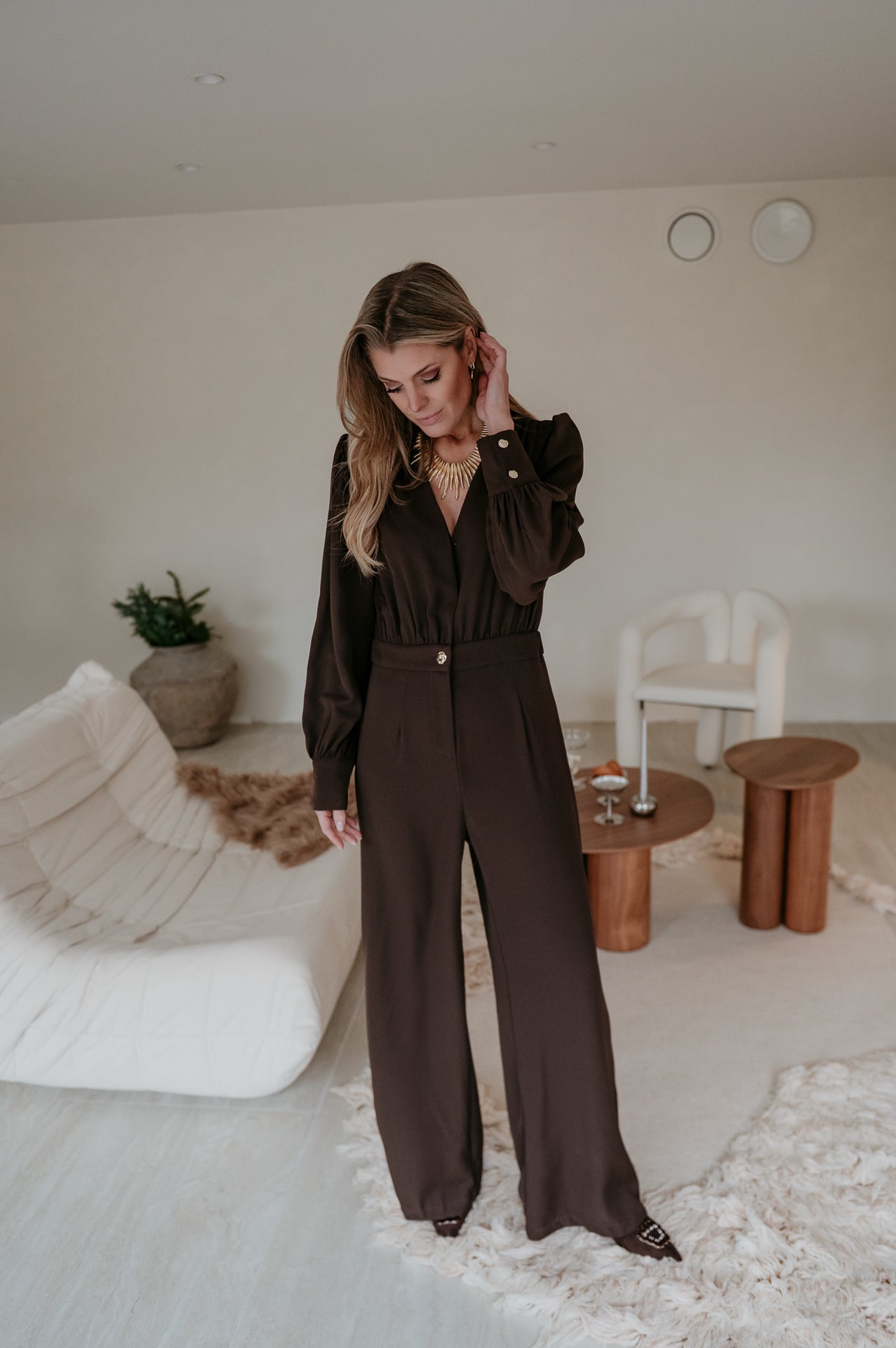Piunete jumpsuit I Chocolate Brown