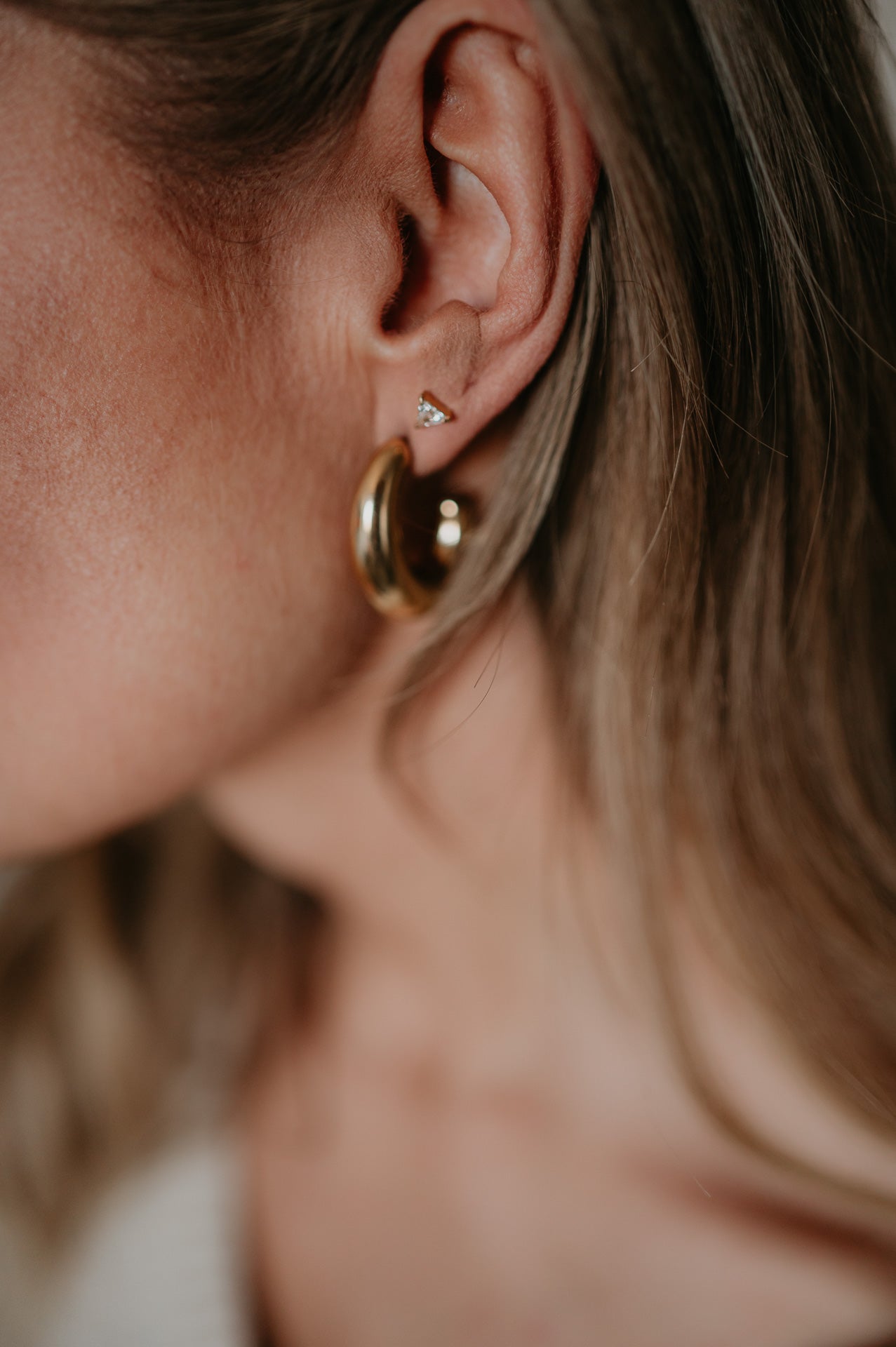 Gelosia earring I Gold
