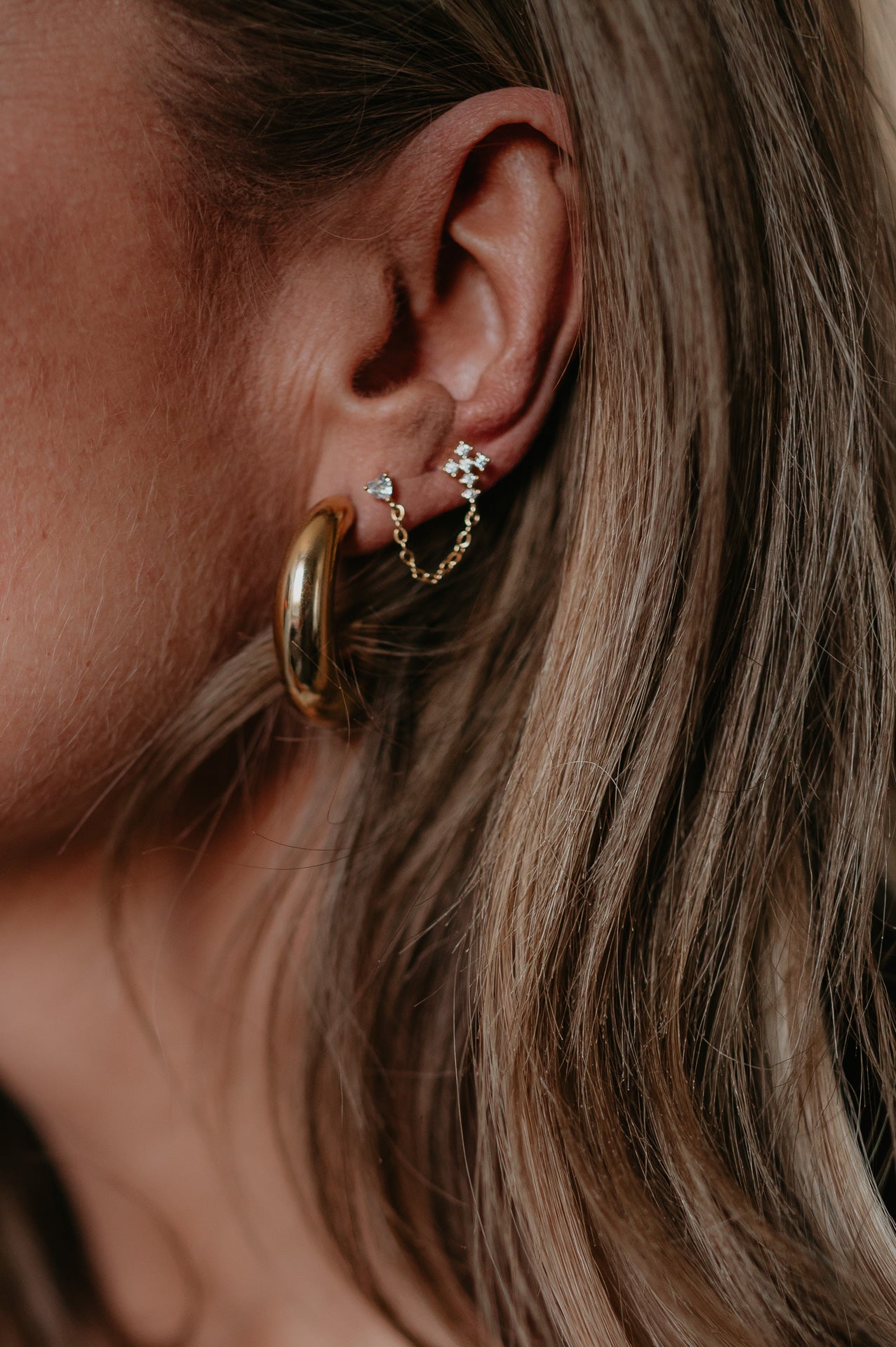 Fagotto earring I Gold