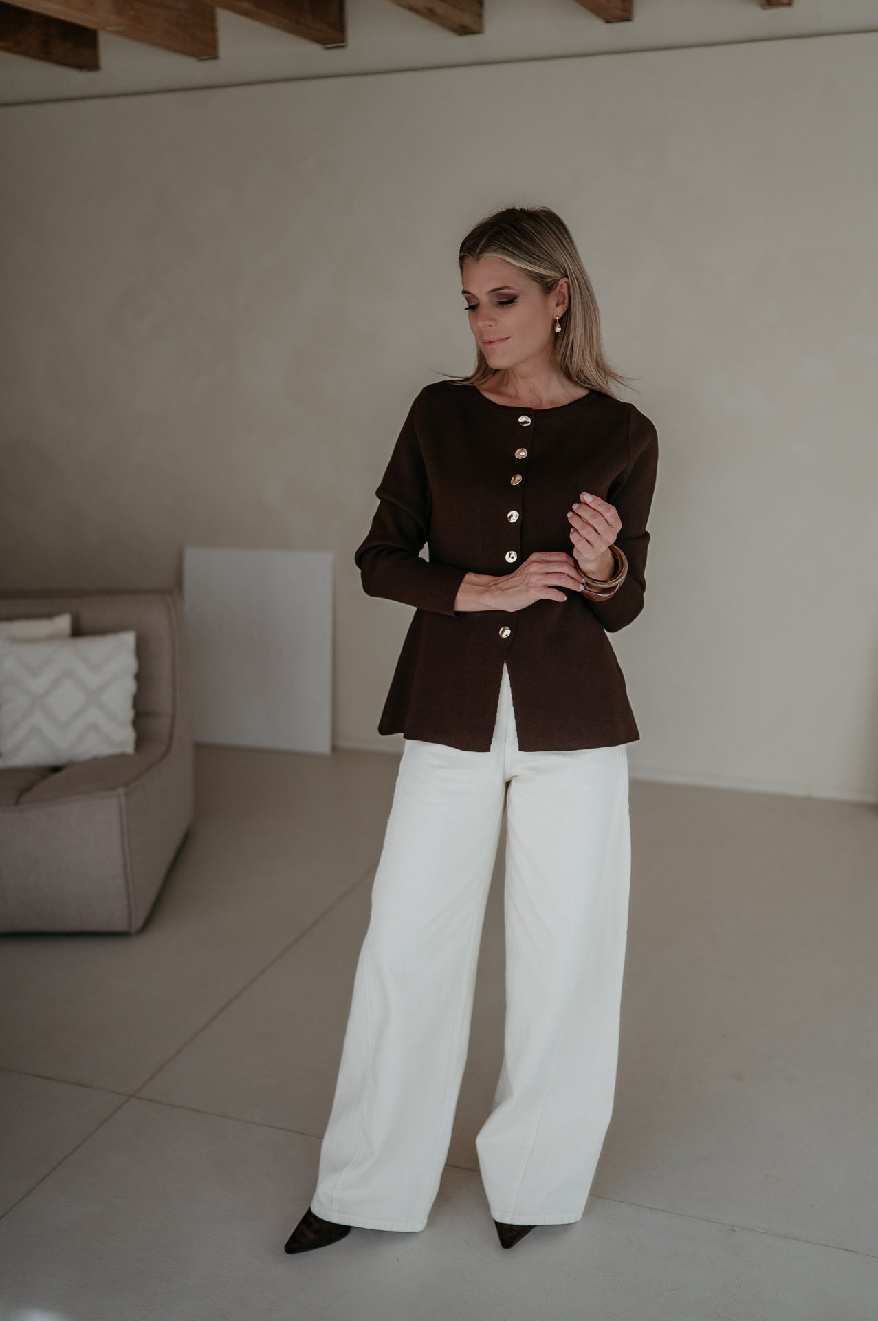 Bagliore cardigan I Chocolate Brown