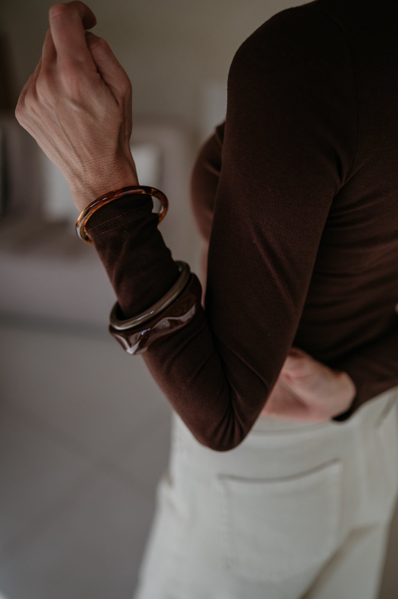 Elica longsleeve I Chocolate Brown