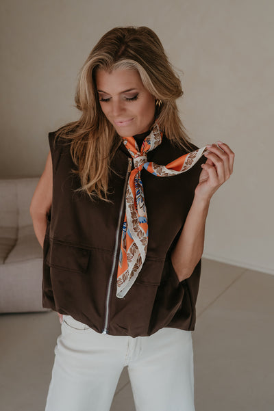 Intuito gilet I Brown
