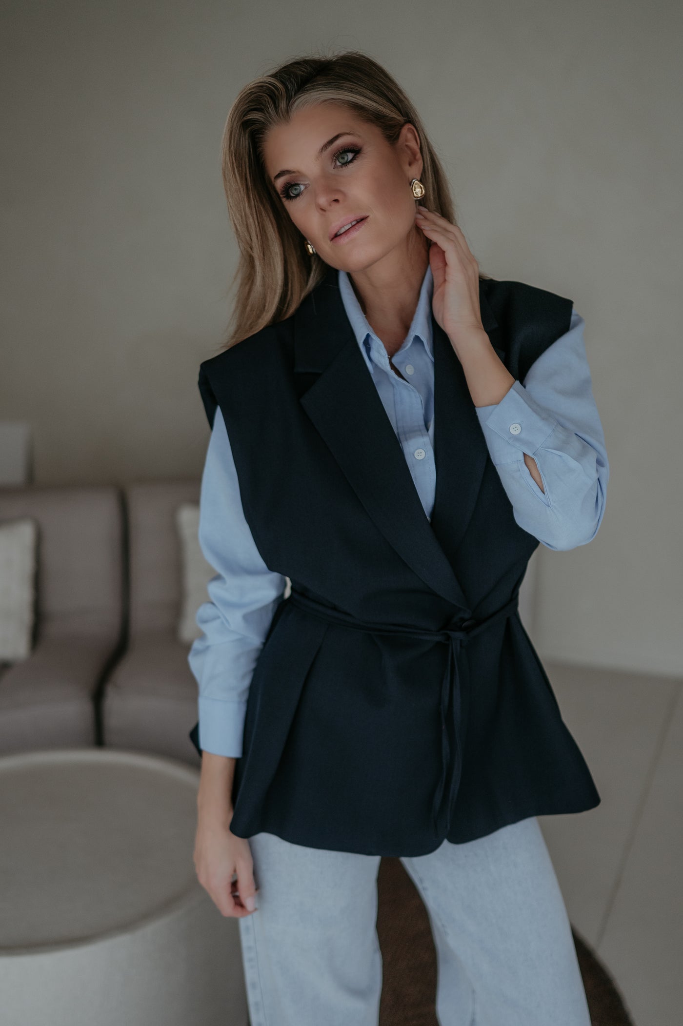 Trode blazer I Navy Blue