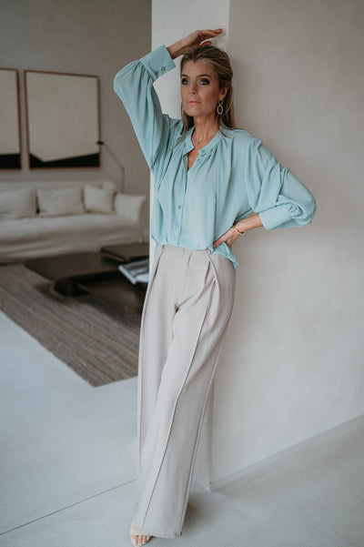 Vado blouse I Turquoise