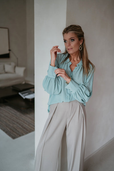Vado blouse I Turquoise