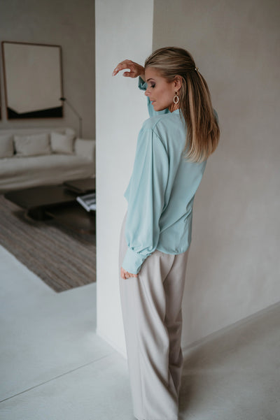 Vado blouse I Turquoise