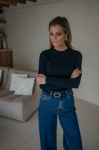 Elica longsleeve I Navy Blue
