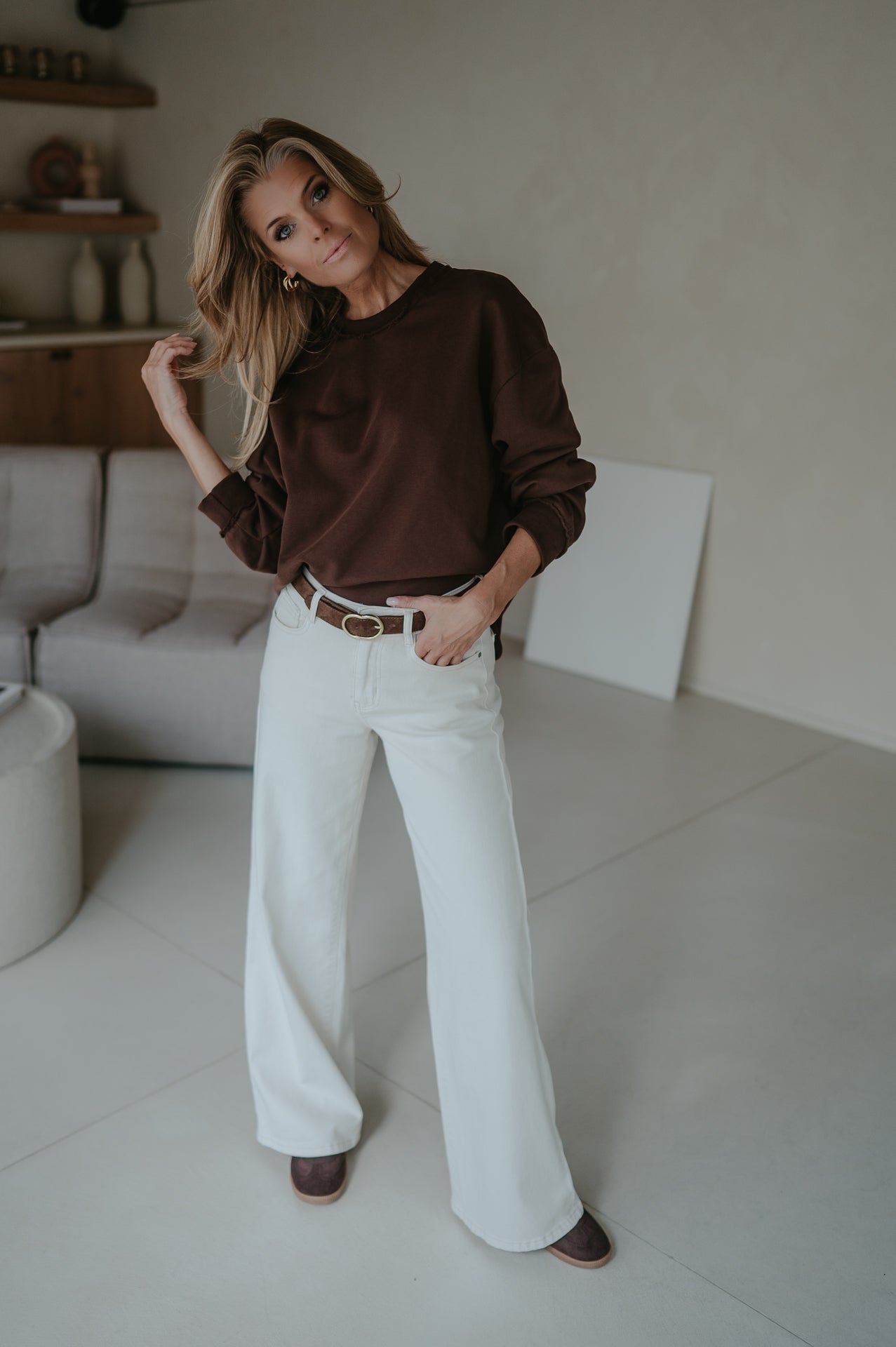 Pendere sweater I Chocolate Brown
