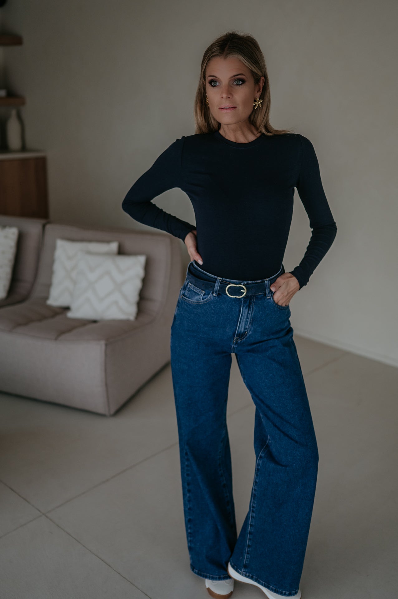 Elica longsleeve I Navy Blue