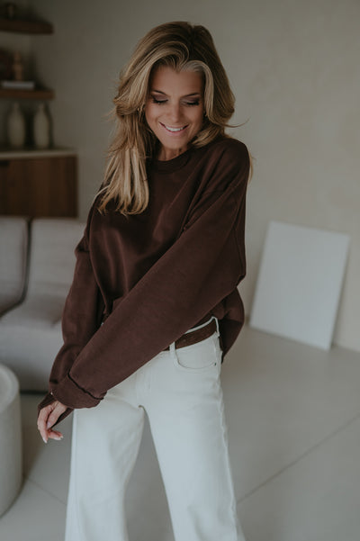 Pendere sweater I Chocolate Brown