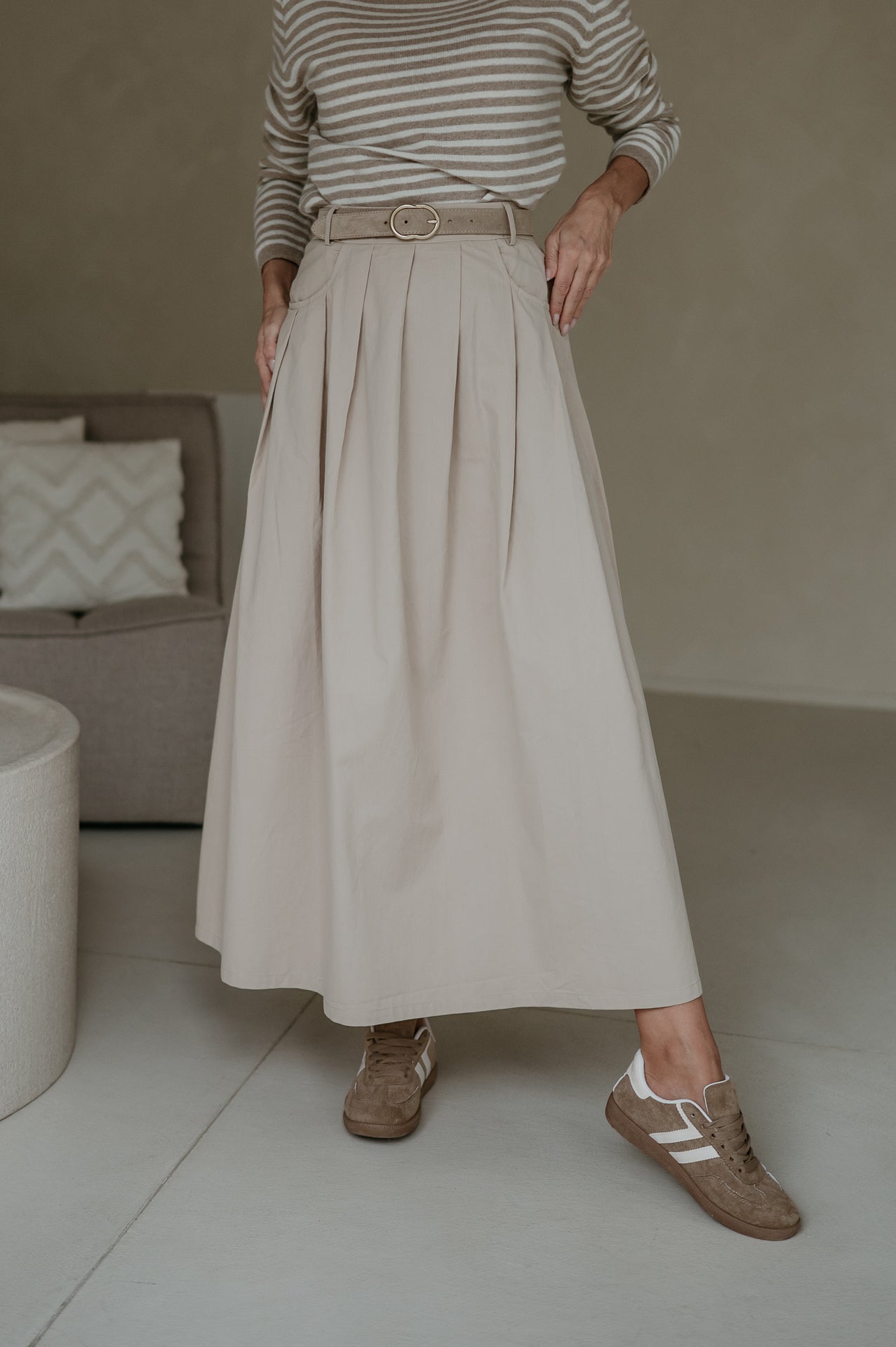 Cugina skirt I Beige
