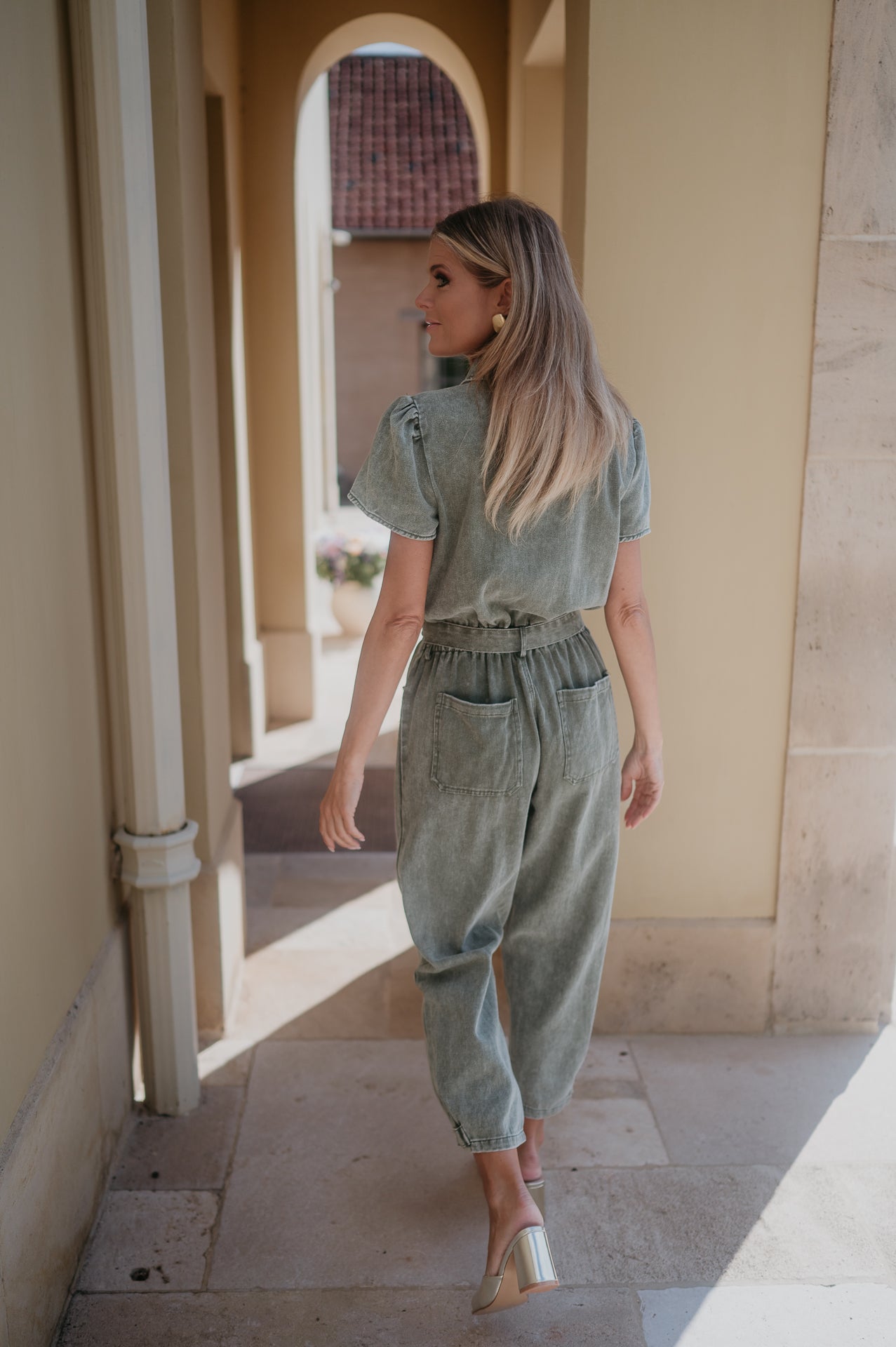 Bisogni jumpsuit I Khaki