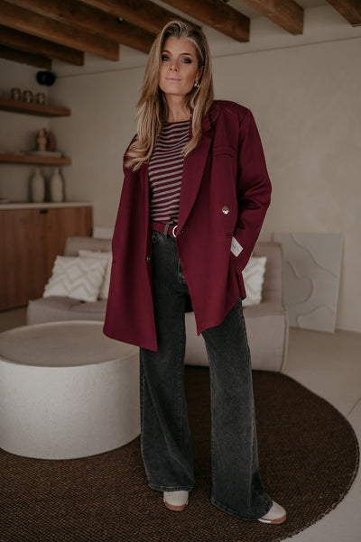 Rabbrivo blazer I Bordeaux