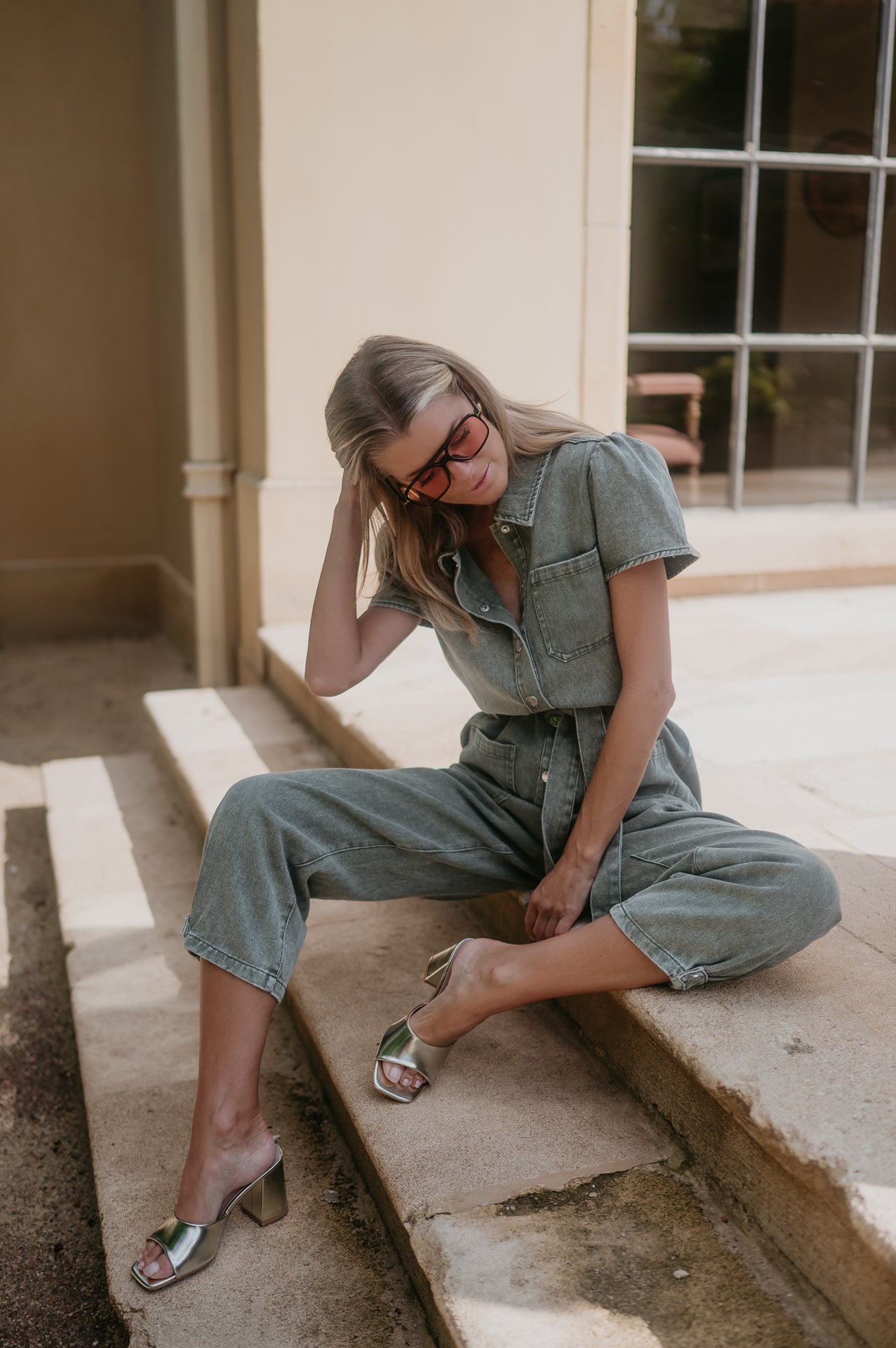 Bisogni jumpsuit I Khaki