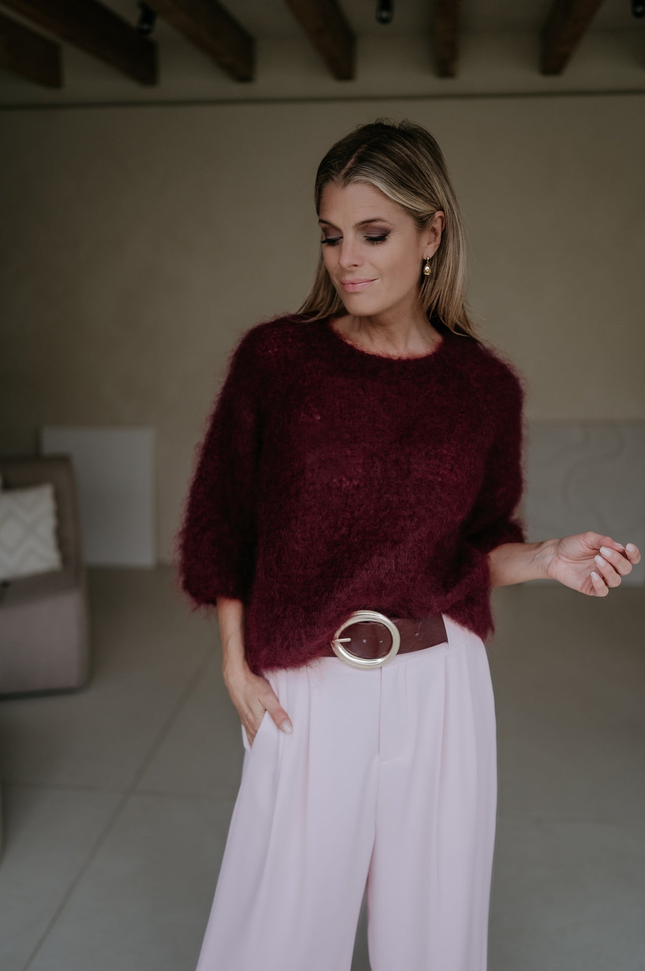 Celesti knit I Bordeaux