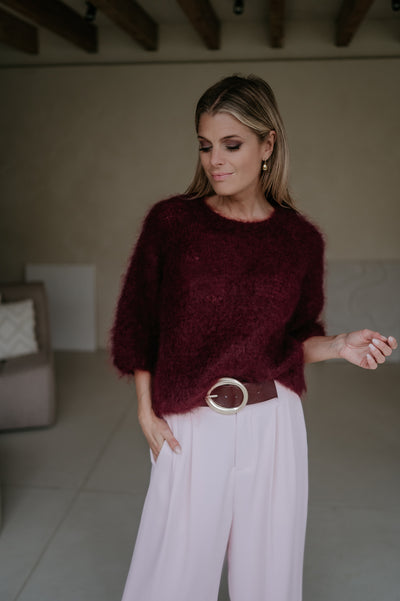 Celesti knit I Bordeaux