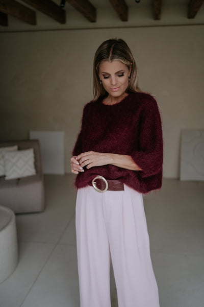 Celesti knit I Bordeaux