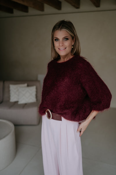 Celesti knit I Bordeaux