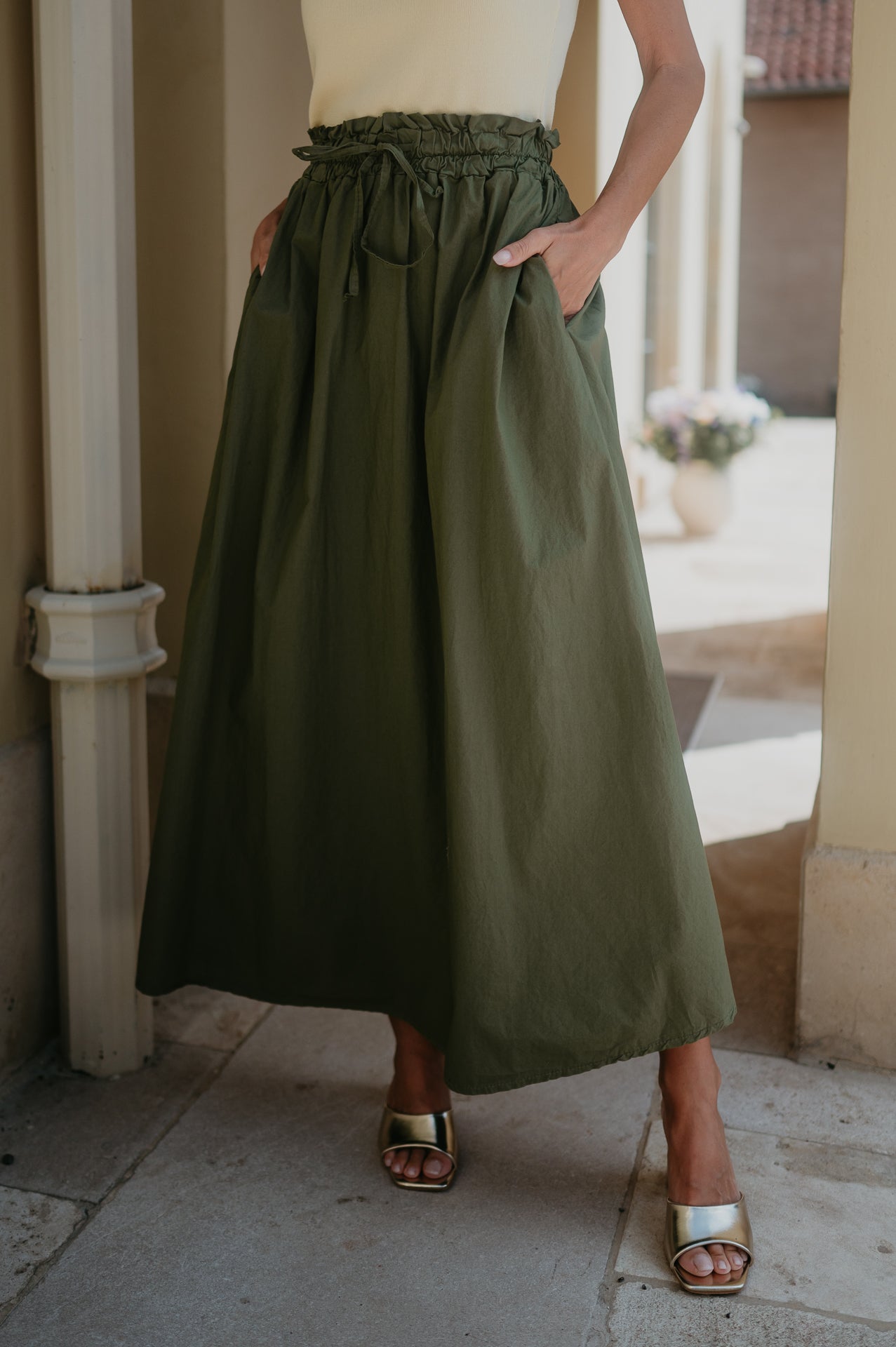 Cadenza skirt I Khaki