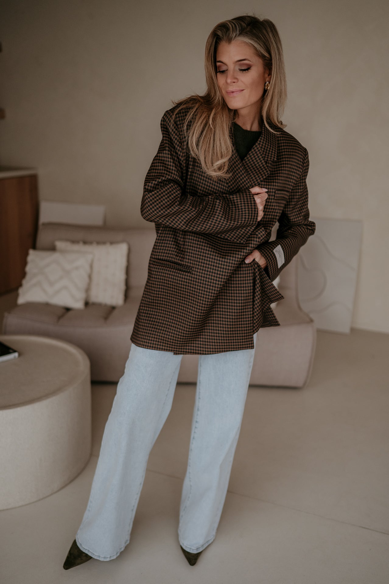 Orgeni blazer I Brown