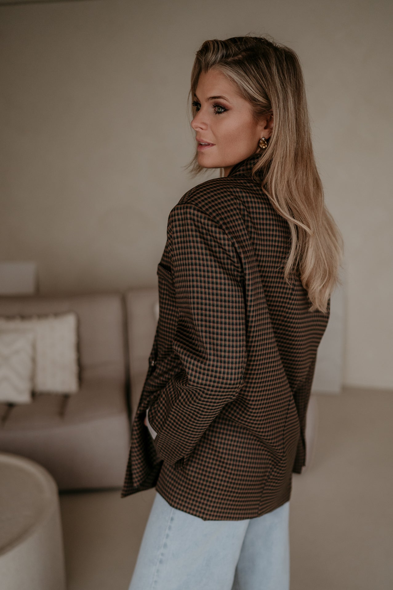 Orgeni blazer I Brown