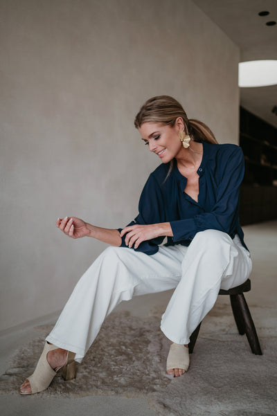 Vado blouse I Dark Blue