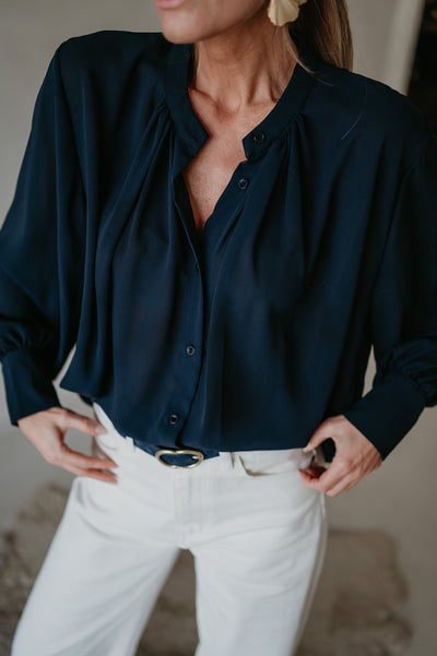 Vado blouse I Dark Blue