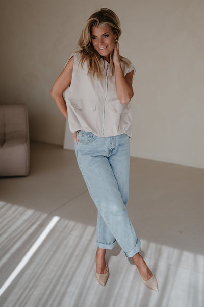 Intuito gilet I Beige