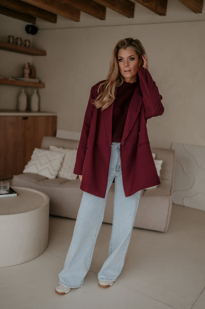 Rabbrivo blazer I Bordeaux