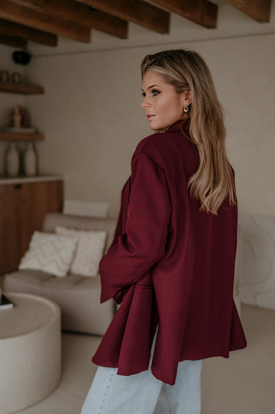 Rabbrivo blazer I Bordeaux