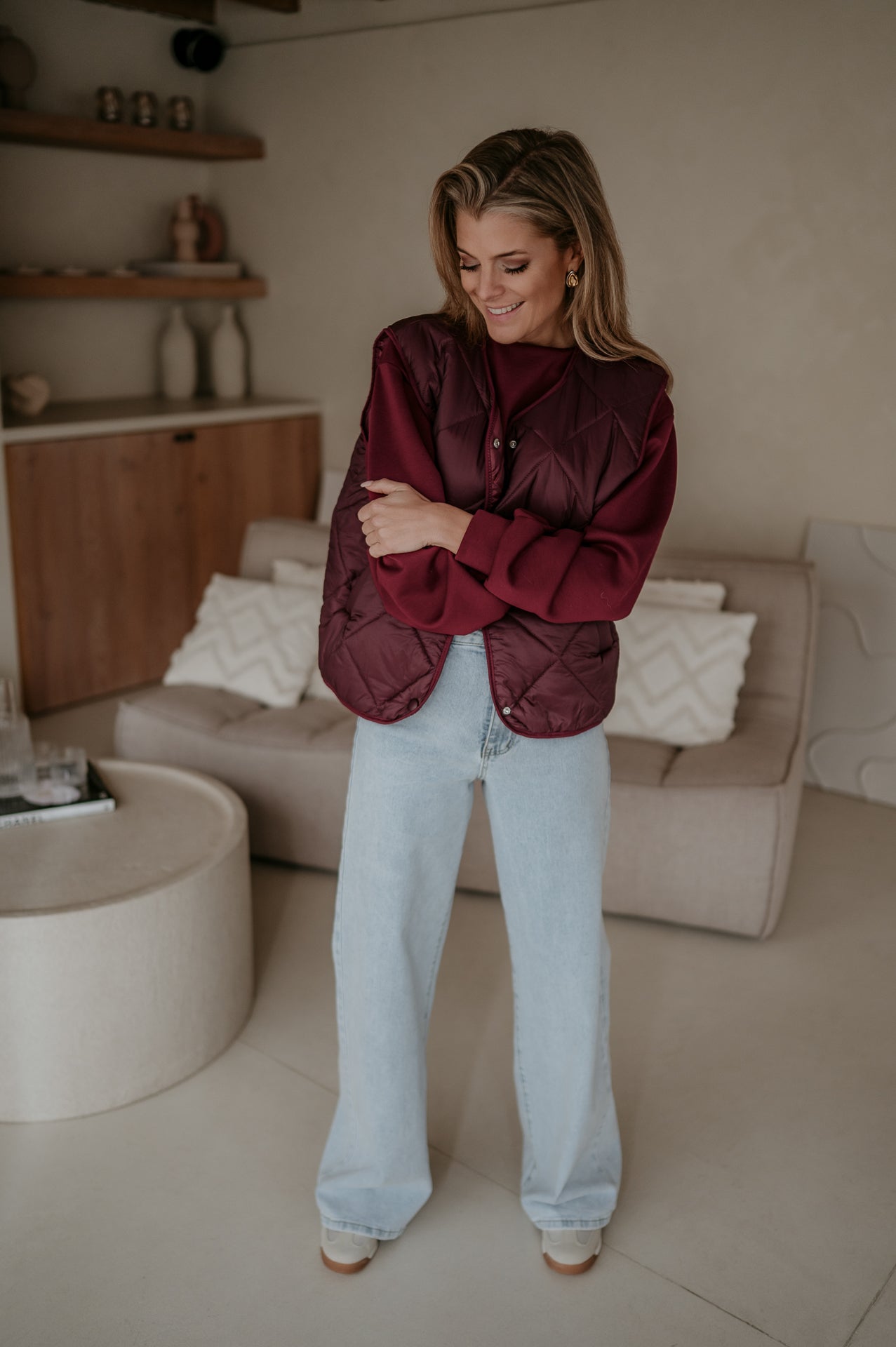 Zizzo gilet I Burgundy