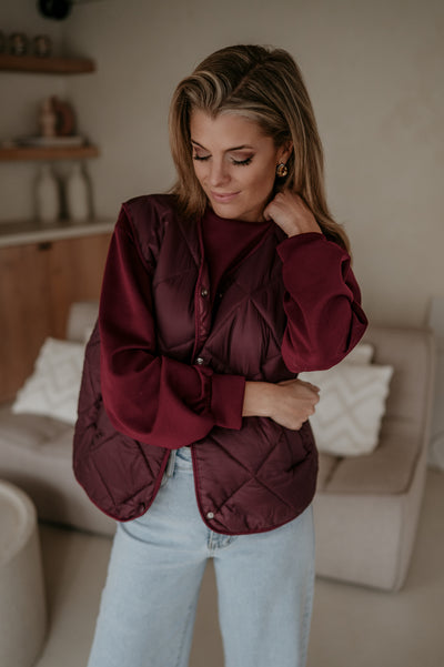 Zizzo gilet I Burgundy