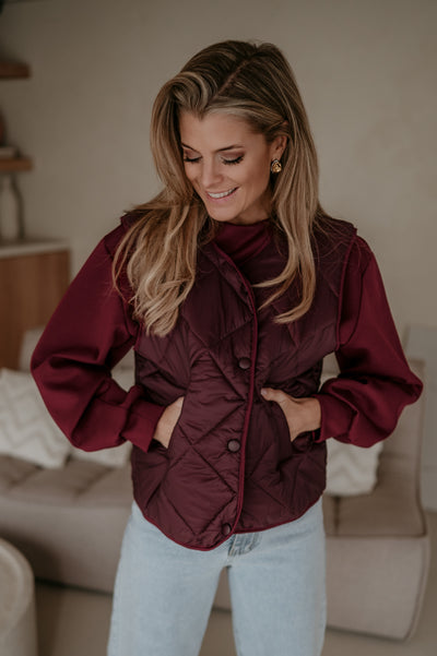 Zizzo gilet I Burgundy