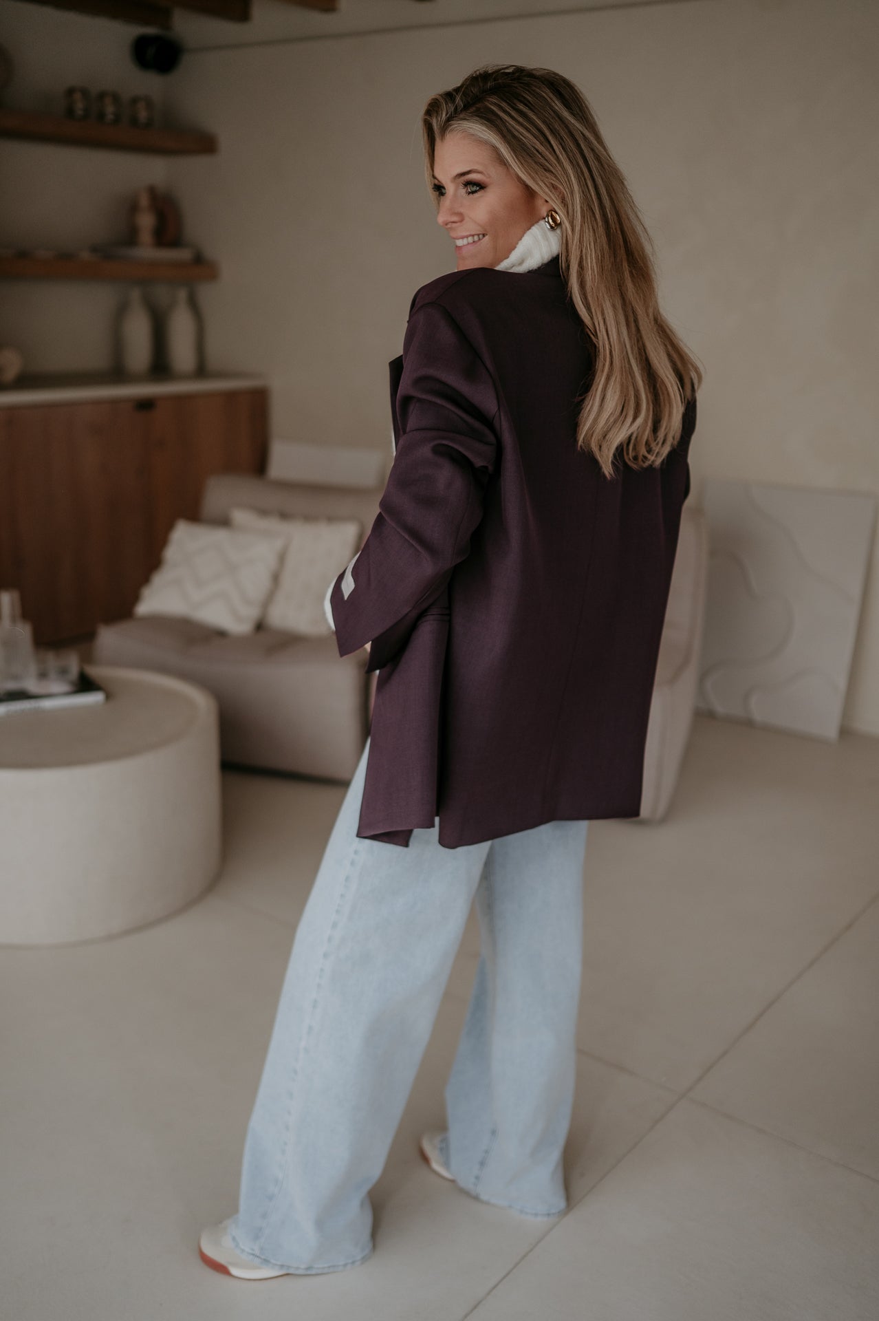 Rabbrivo blazer I Aubergine