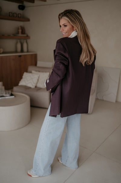 Rabbrivo blazer I Aubergine