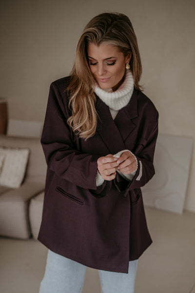 Rabbrivo blazer I Aubergine