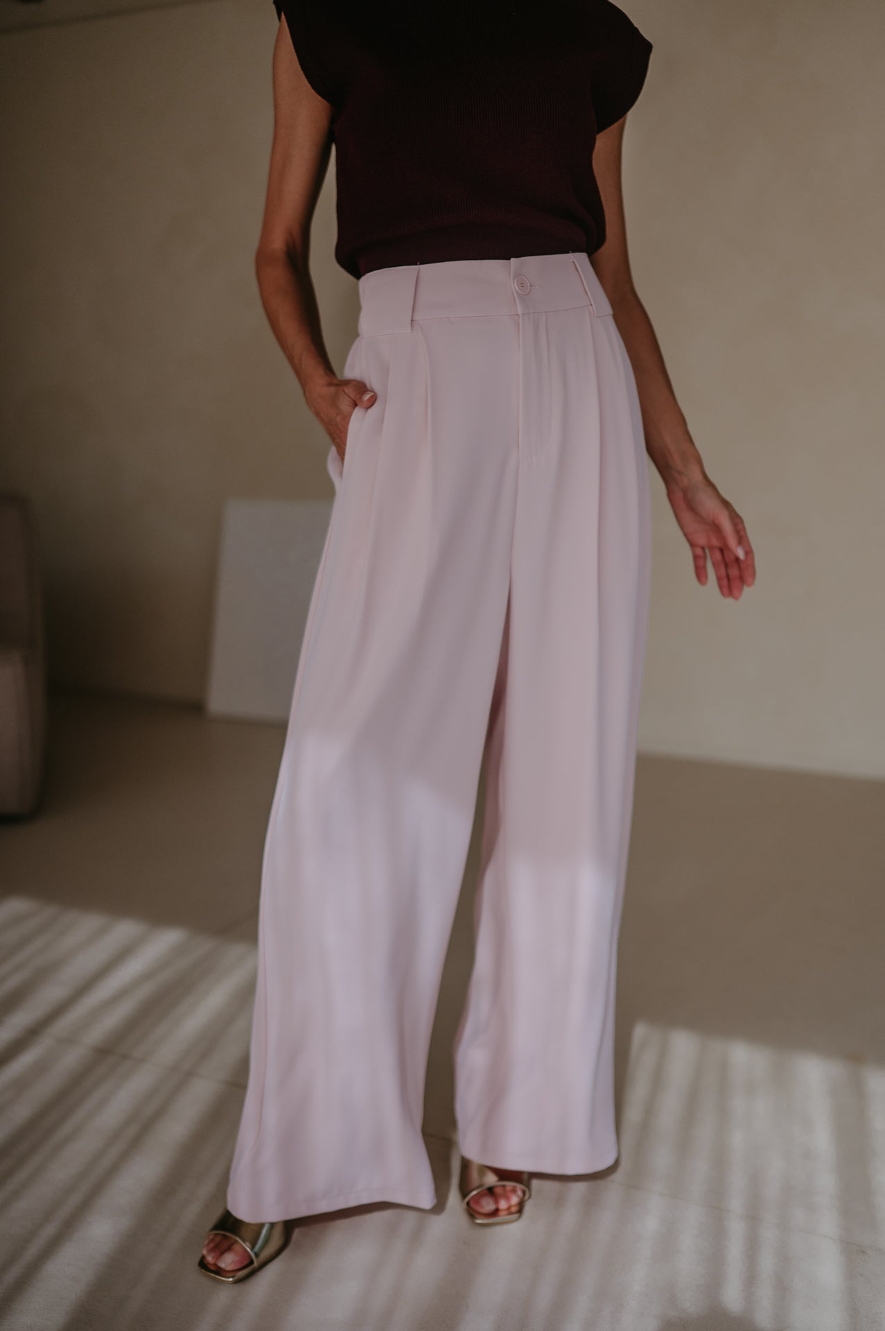 Fiaccola trousers I Powder Rose