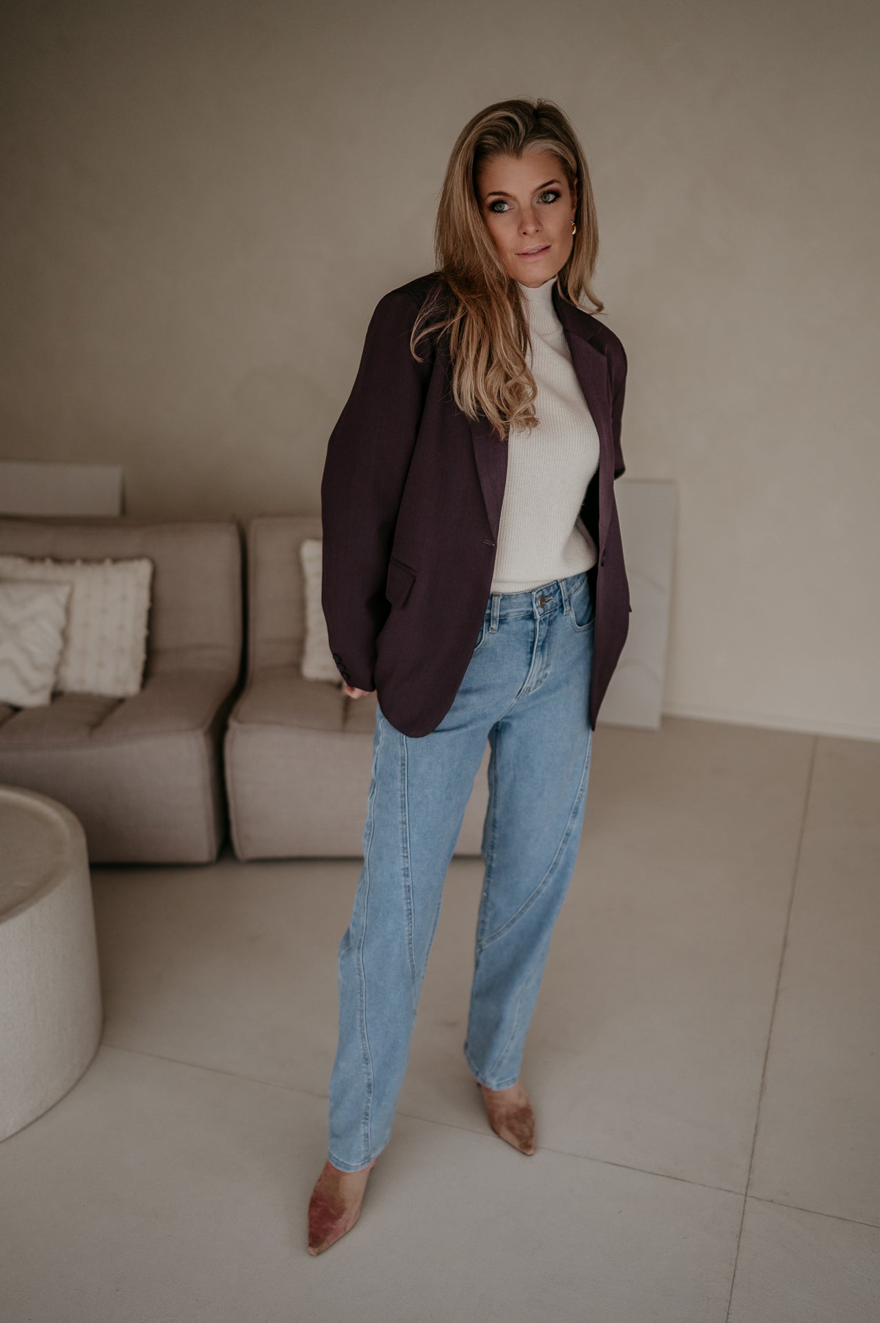 Urticante blazer I Aubergine