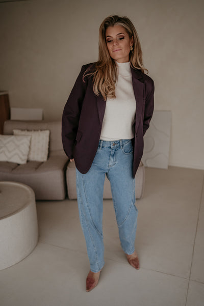 Urticante blazer I Aubergine