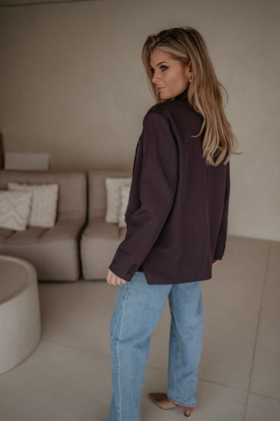 Urticante blazer I Aubergine