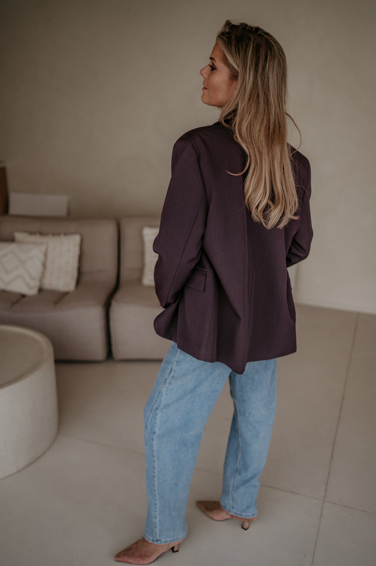 Urticante blazer I Aubergine