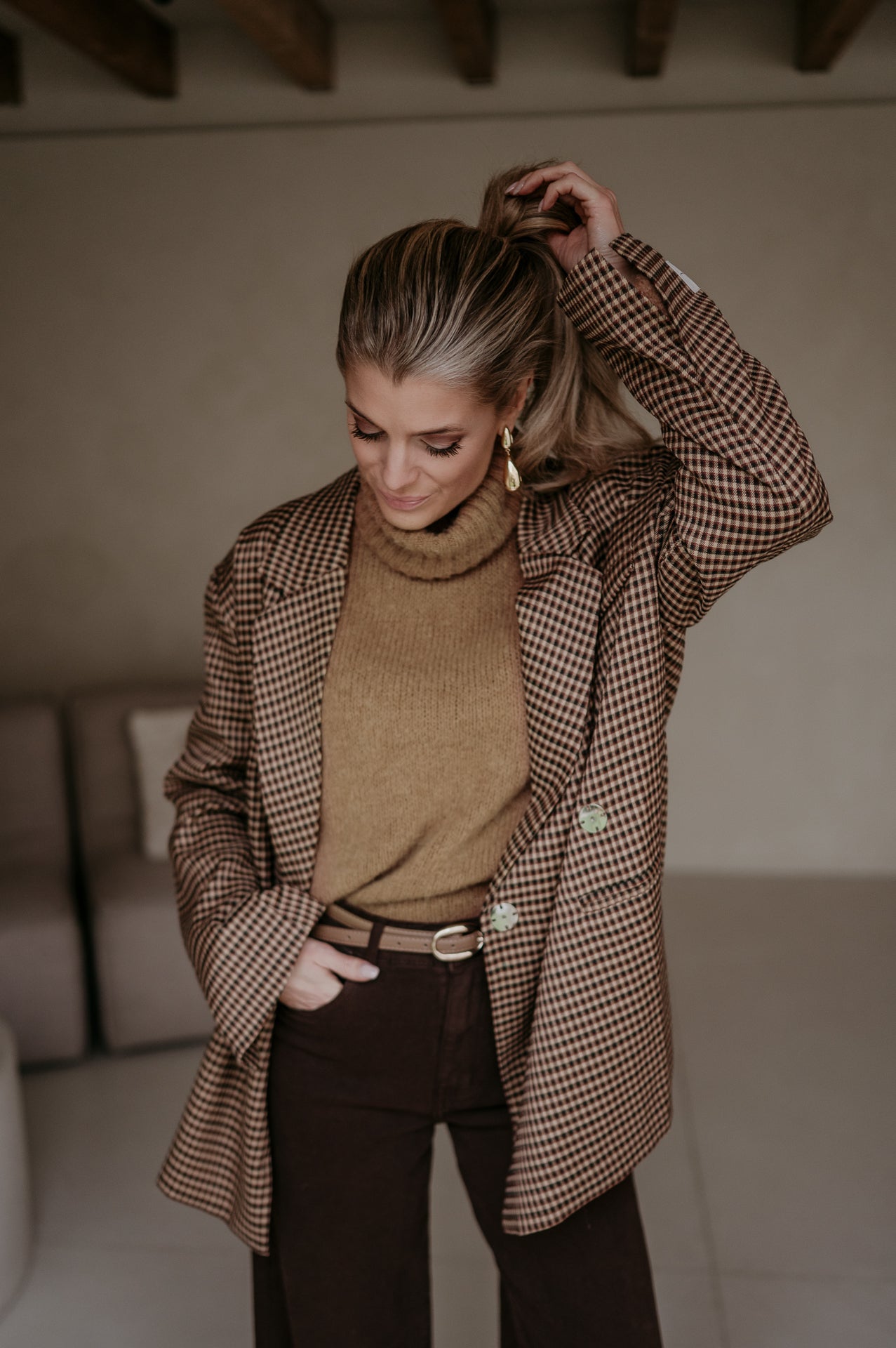 Orgeni blazer I Camel