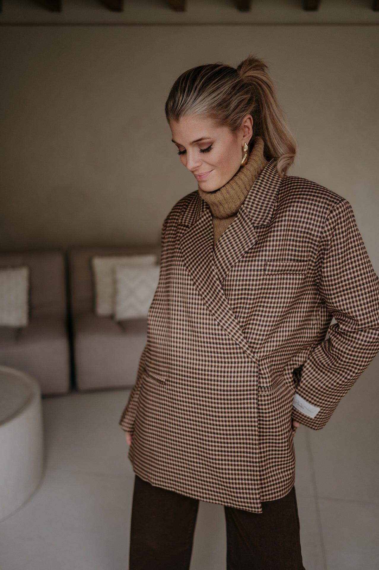 Orgeni blazer I Camel