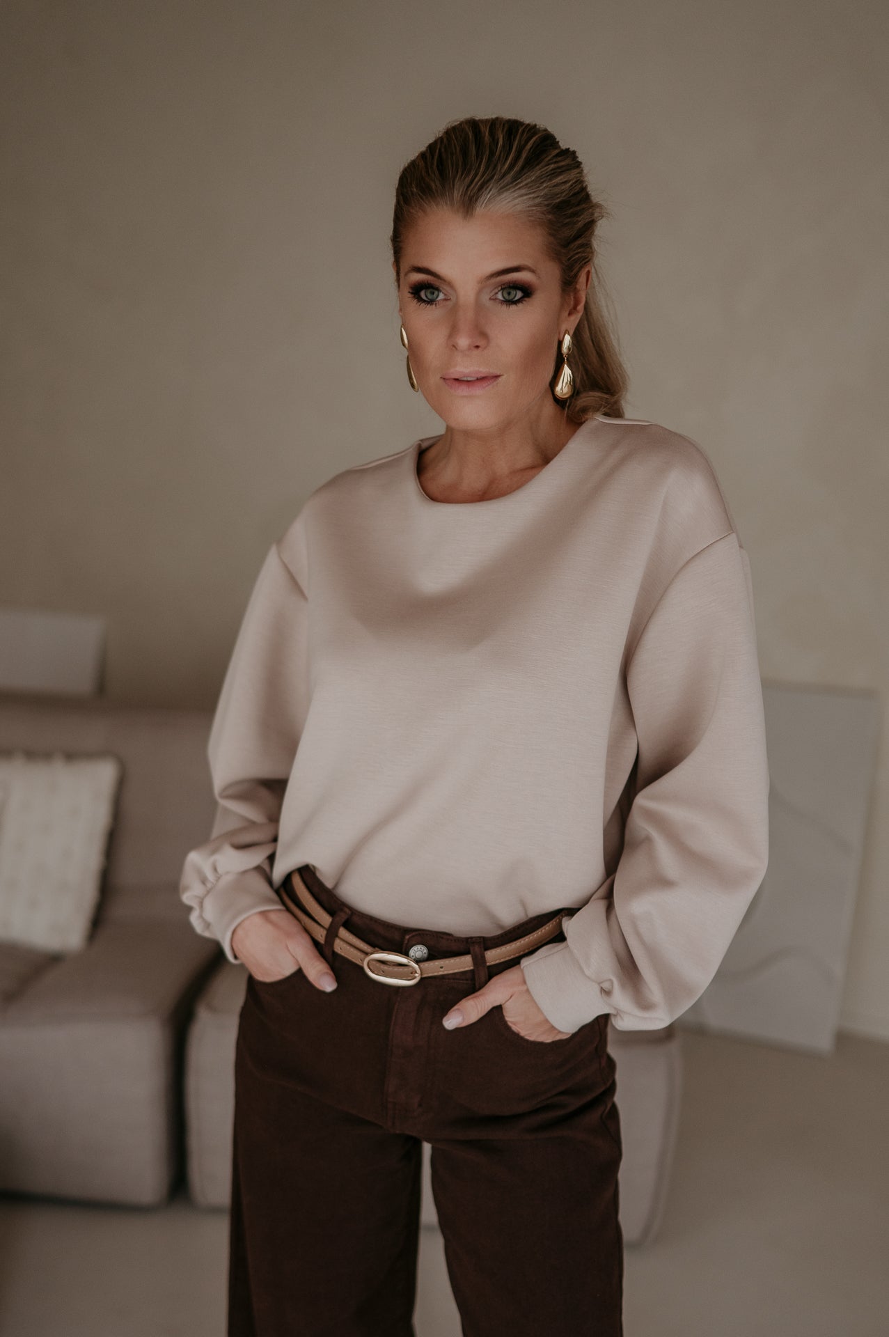 Ademaro LongsIeeve I Beige