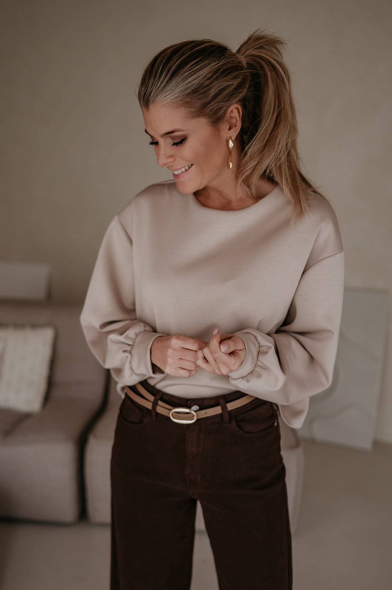 Ademaro LongsIeeve I Beige