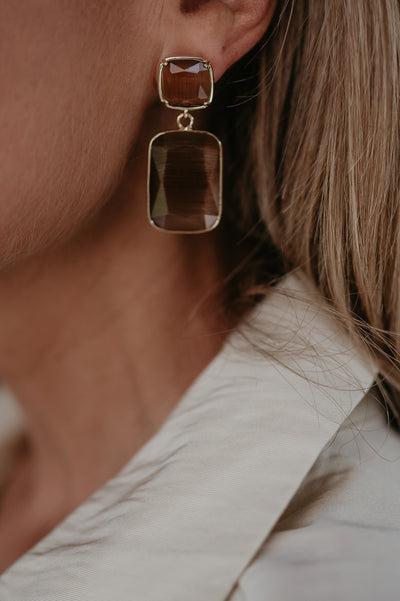 Retto earrings I Taupe