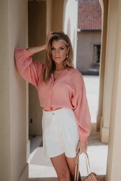 Tiranno blouse I Salmon Rose